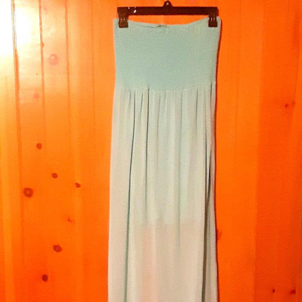 Love...ady light blue sheer dress
